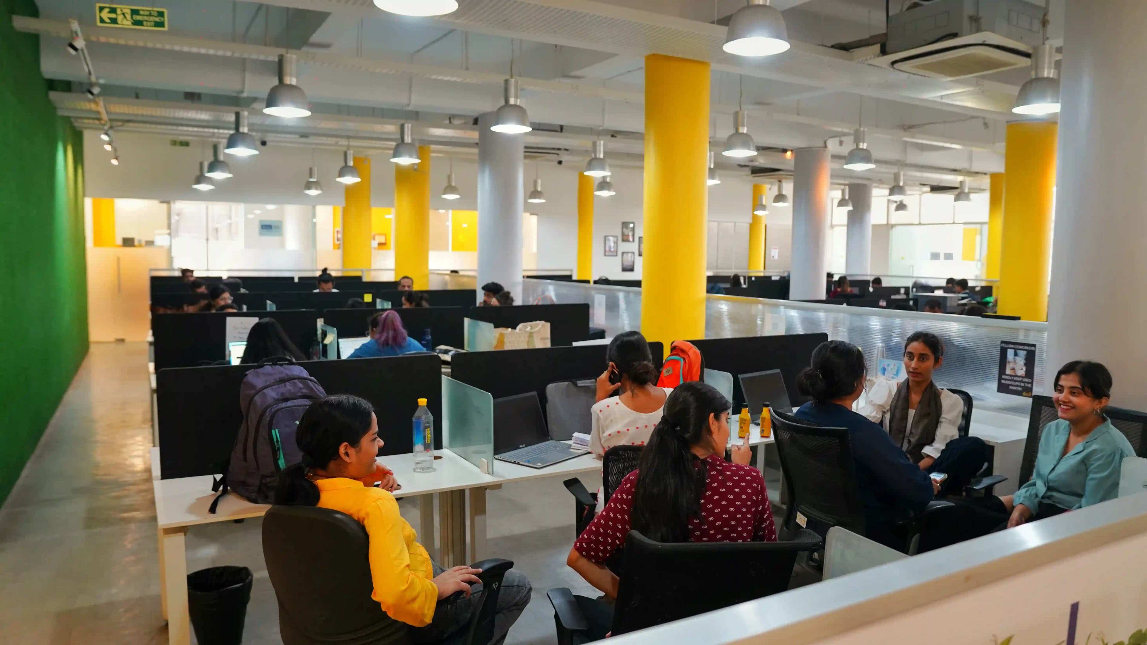 Dedicated desks on a 603 floor
